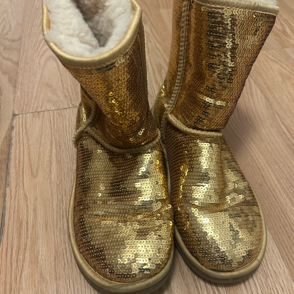 Gold Sequin Ugg Boots
